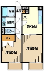 プレジール門前の物件間取画像